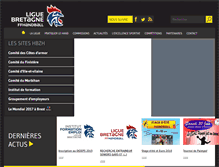 Tablet Screenshot of handball-bretagne.com